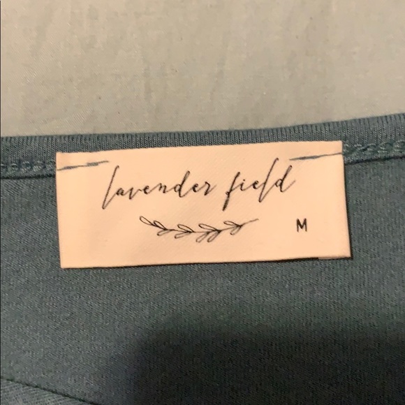 Blue t-shirt with cross detailing - Lavender Field - Picture 2 of 2